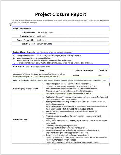 project-closure-report